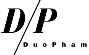 Duc Pham als Trasparentes Logo schwarz.